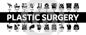 Plastic Surgery Clinic Minimal Infographic Banner Vector