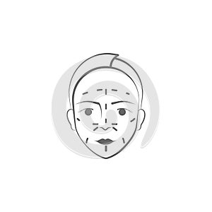 plastic surgery hand draw icon. Elements of face and body lifting illustration icon. Signs and symbols can be used for web, logo,