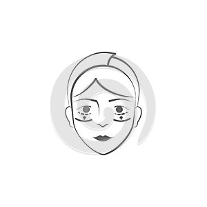 plastic surgery hand draw icon. Elements of face and body lifting illustration icon. Signs and symbols can be used for web, logo,