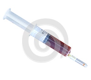 Plastic Syringe of Antibiotic