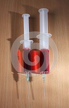 Plastic syringes two