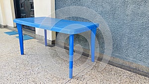 Plastic table for events in a compound