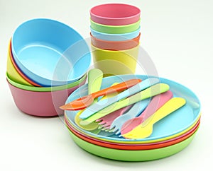 Plastic tableware