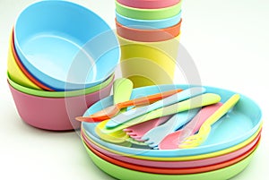 Plastic tableware