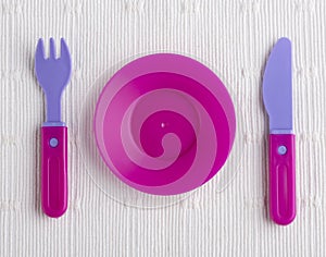 Plastic tableware toys