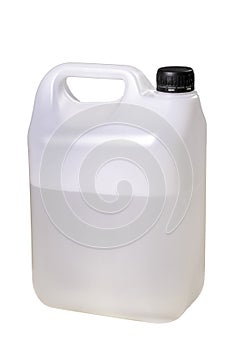 Plastic tank for water storage. Distilled water container