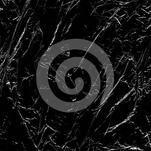 plastic texture and clear plastic black background transparent plastic wrap on the black