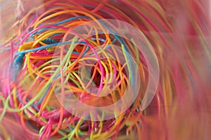 Plastic threads photo