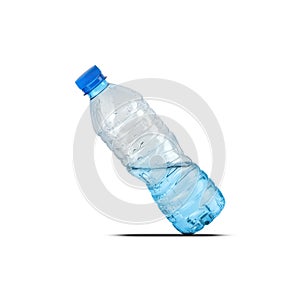 Plastic tilted water bottle