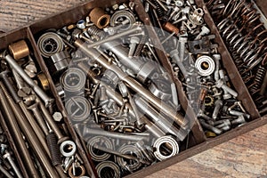 Toolbox with small screws