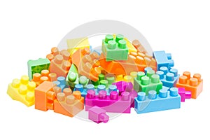 Plastic toy bricks