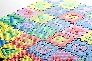 Plastic toy letters spelling the word Autism