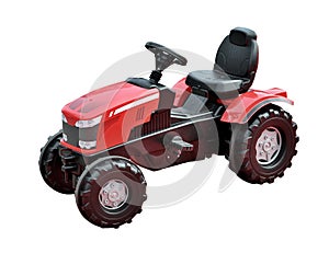 Plastic toy tractor