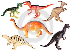 Plastic toys - dinosaurs
