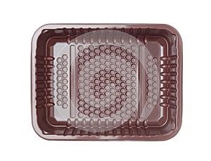 Plastic tray isolated on white