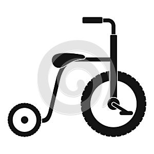 Plastic tricycle icon, simple style