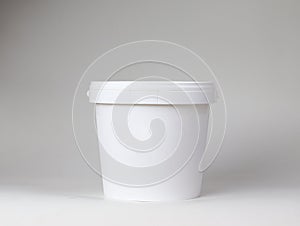 Plastic tub bucket container  mockup