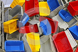 Plastic tubs and bins