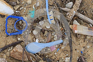 Plastic washed up on Cape York beach