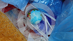 Plastic Waste Pollution Concept