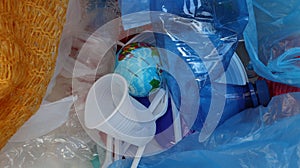 Plastic Waste Pollution Concept