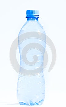 Plastic water bottle islated on white