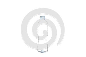 Plastic water bottle isolate on over white background