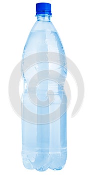 Plastic water bottle isolated