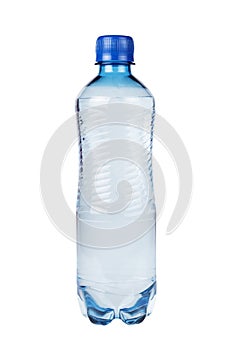 Plastic water bottle isolated