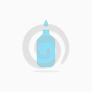 Plastic water bottle. Large container for cooler. Small tare icon. Vector photo