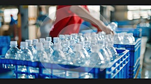 The plastic water bottles..AI generated image