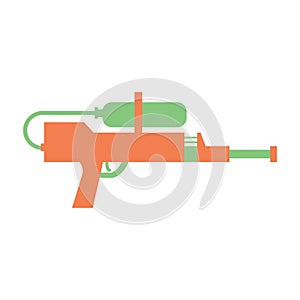 plastic water gun. Vector illustration decorative design