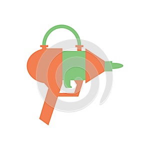 plastic water gun. Vector illustration decorative design