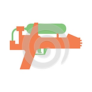 plastic water gun. Vector illustration decorative design