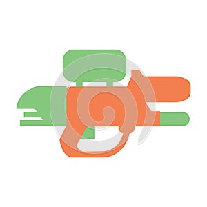 plastic water gun. Vector illustration decorative design