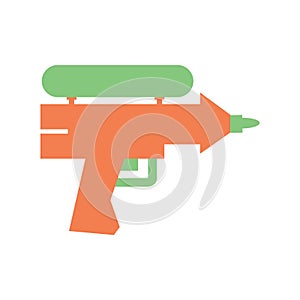 plastic water gun. Vector illustration decorative design