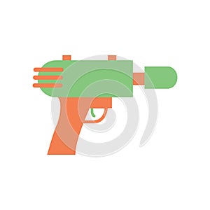 plastic water gun. Vector illustration decorative design