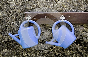 Plastic watering cans