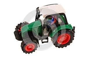 Plastic wheeled tractor toy