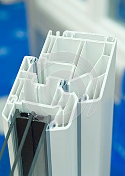 Plastic window frame