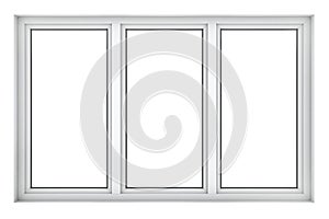 Plastic window frame