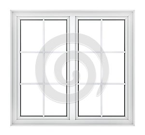 Plastic window frame