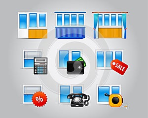 Plastic windows icons