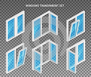 Plastic Windows Transparent Set