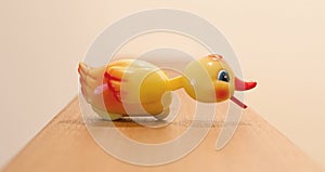 Plastic yellow duck, childrens toy