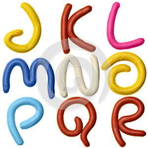 Plasticine alphabet photo