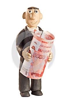 Plasticine businessman