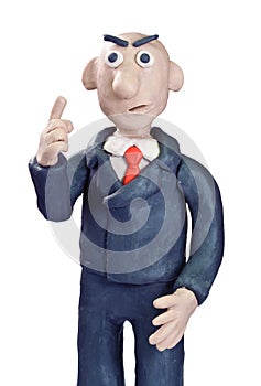 Plasticine businessman