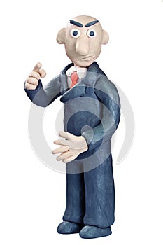 Plasticine businessman