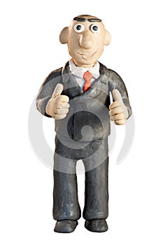 Plasticine businessman